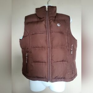 Good Goose Brown Women  Puffer Vest, Size Medium